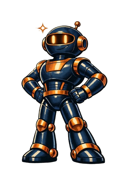 MojoBot mascot, the Mojo AI Services AI automation partner